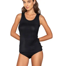 LUNA Mouwloze tanktop MICRO TOUCH COMFORT black Sale