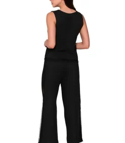 LUNA Mouwloze top Bliss black Outlet