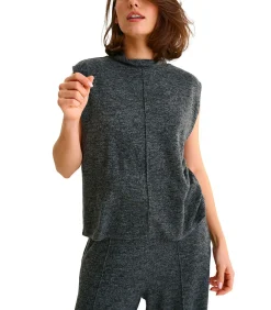 LISCA Mouwloze top met opstaande kraag ROSIE gray Sale