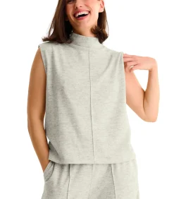 LISCA Mouwloze top met opstaande kraag ROSIE white Outlet