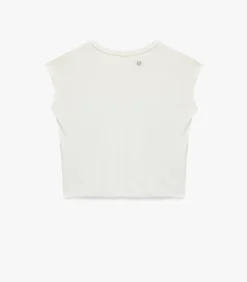 Koton Mouwloze T-shirt Ronde Hals Modal beige New
