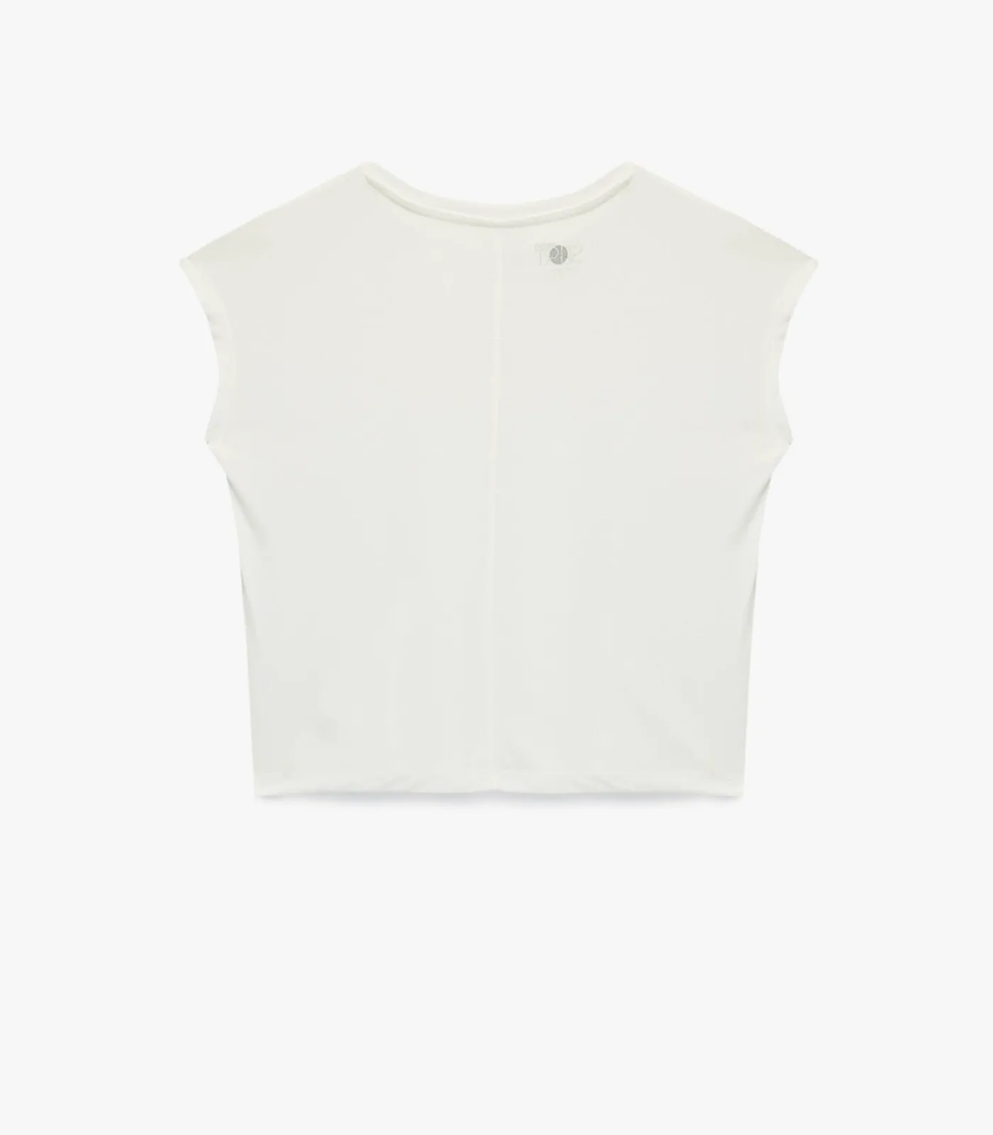 Koton Mouwloze T-shirt Ronde Hals Modal beige New