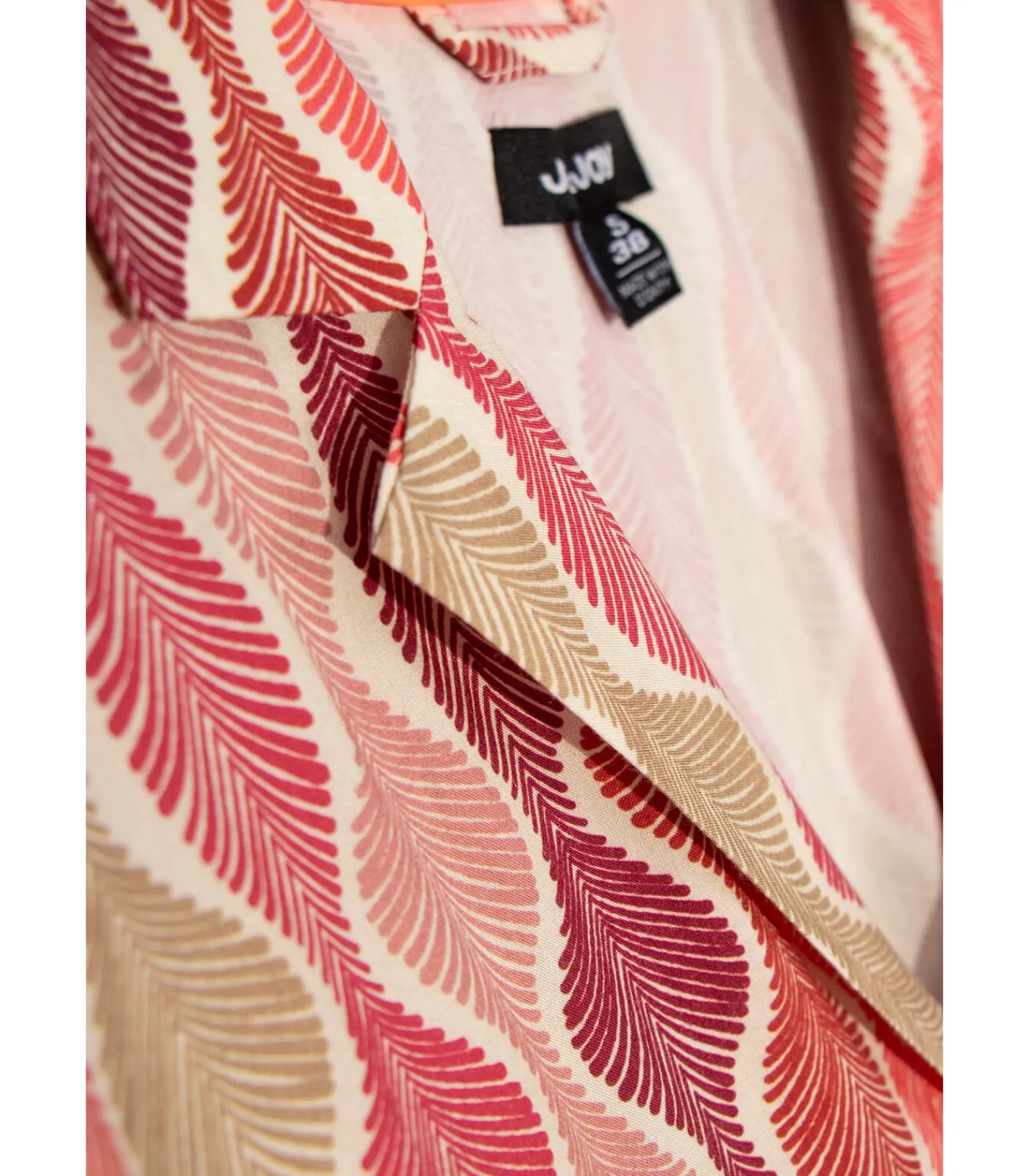 J&JOY jumpsuit met korte mouwen, bloemenprint en strik aan de taille multicolor Clearance