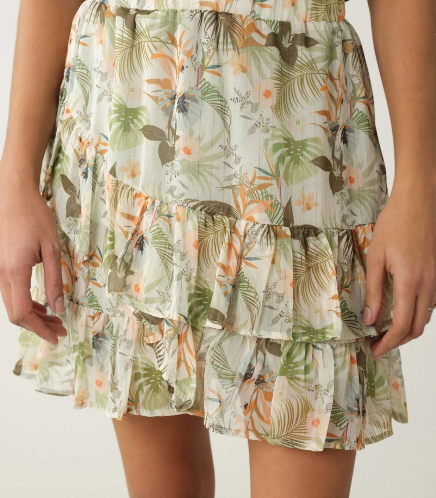 Deeluxe NAOKI - Naoki elastische taille rok green