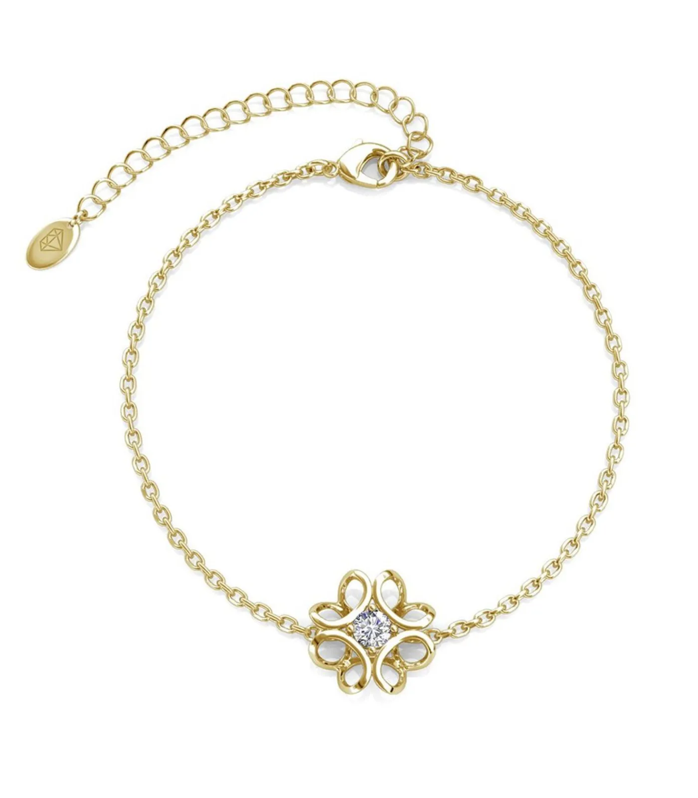 MYC-Paris Narcis armband, Oostenrijks kristal gold/white Clearance