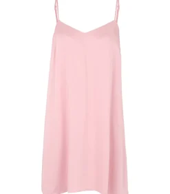 Les Lunes Negligé Halflang “BLOOM Sleep Dress shiny” salmonPink