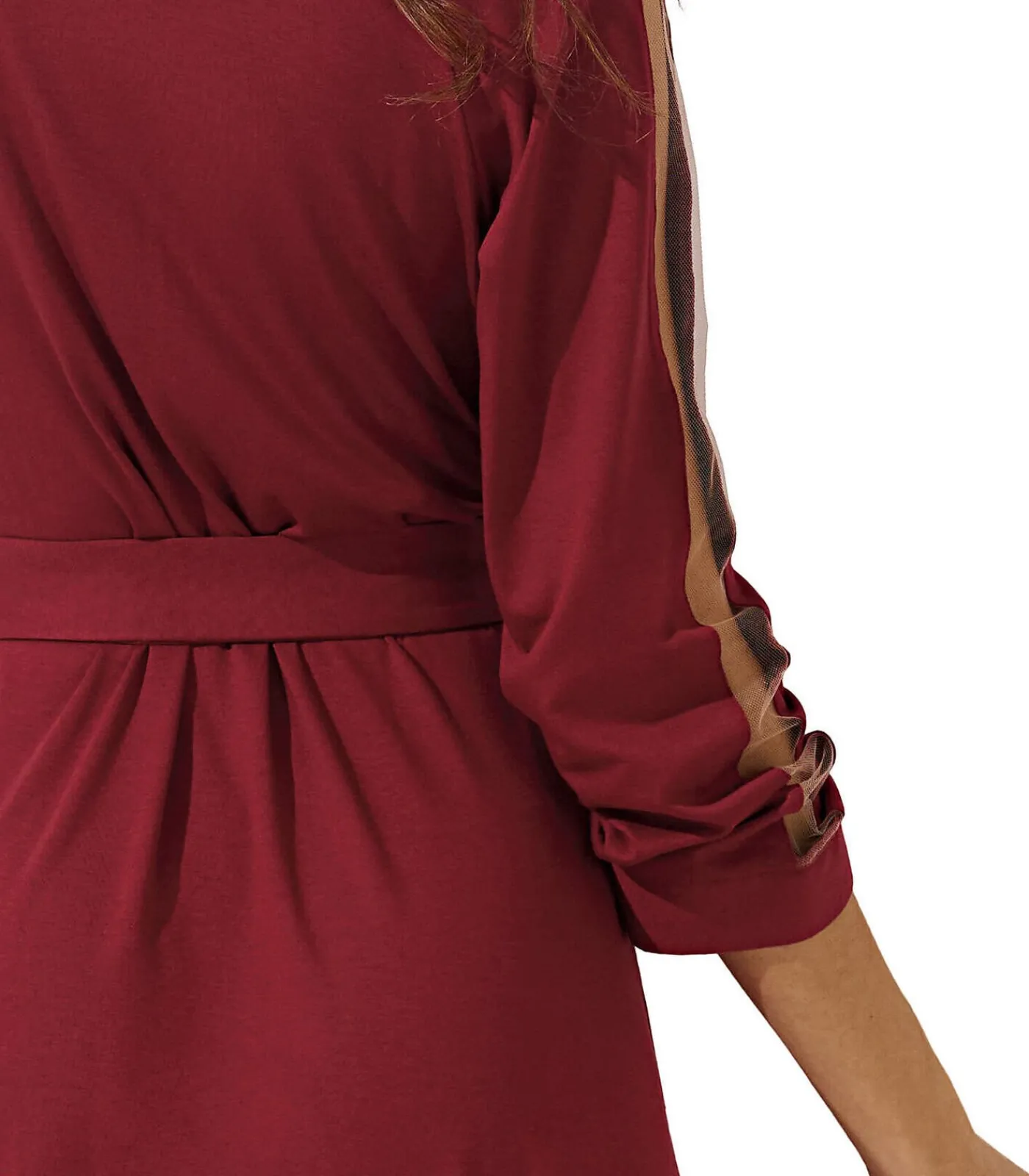 LISCA Negligé met lange mouwen Gloriosa red Hot