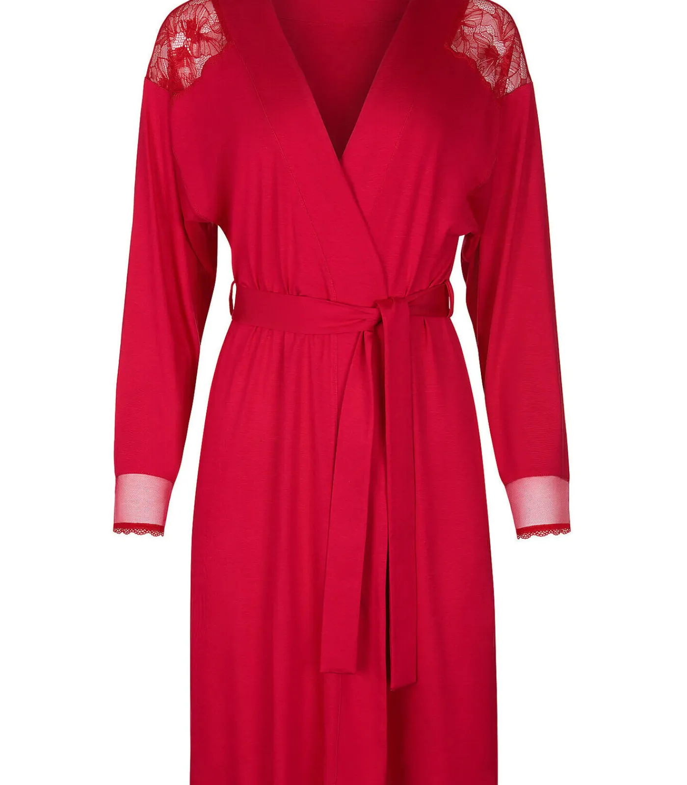 LISCA Negligé met lange mouwen Sympathy red New
