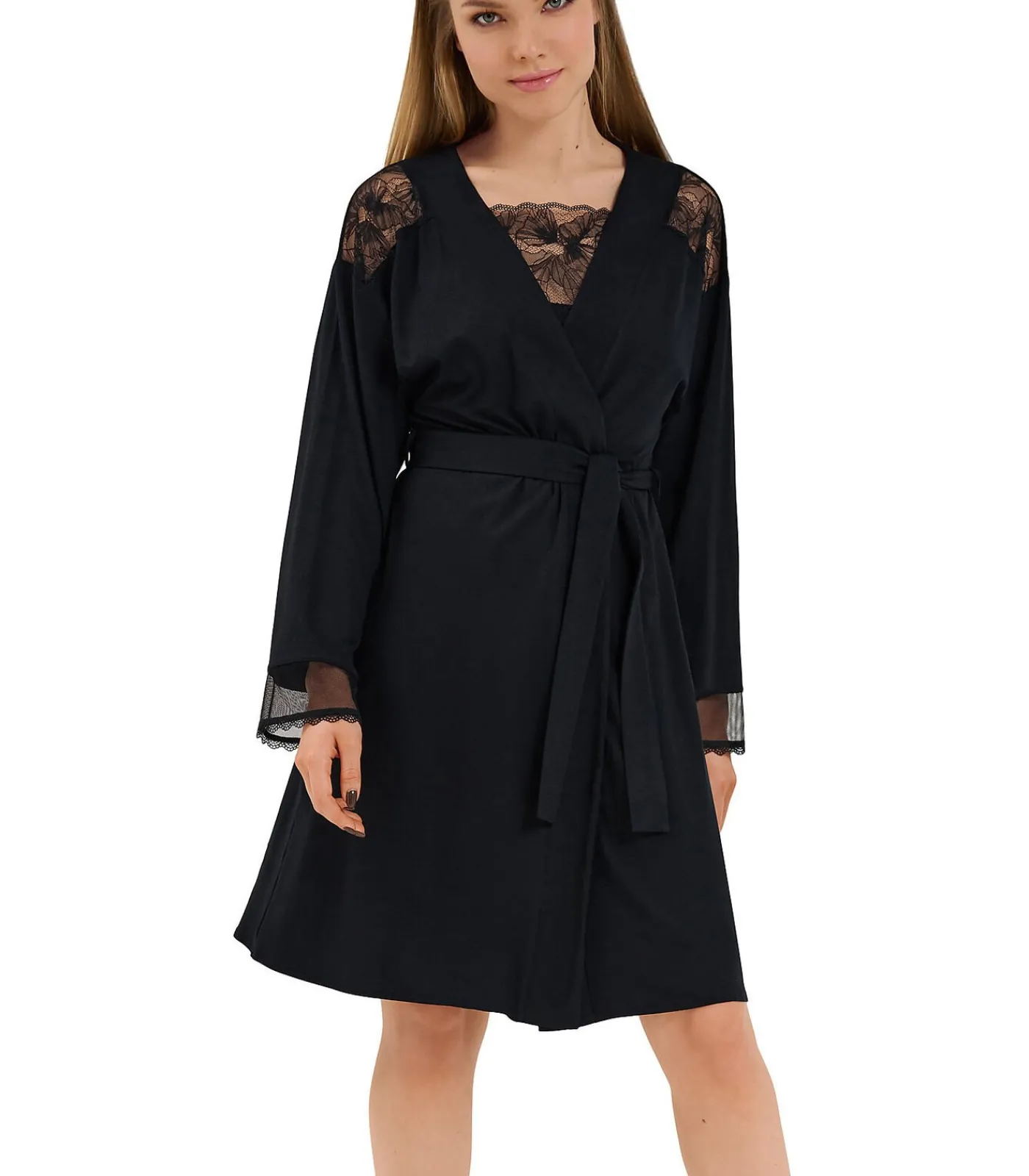 LISCA Negligé met lange mouwen Sympathy black Outlet