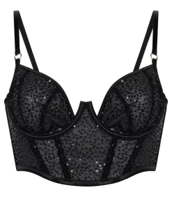 Hunkemöller Niet-voorgevormde longline beugel bh Elle black Best