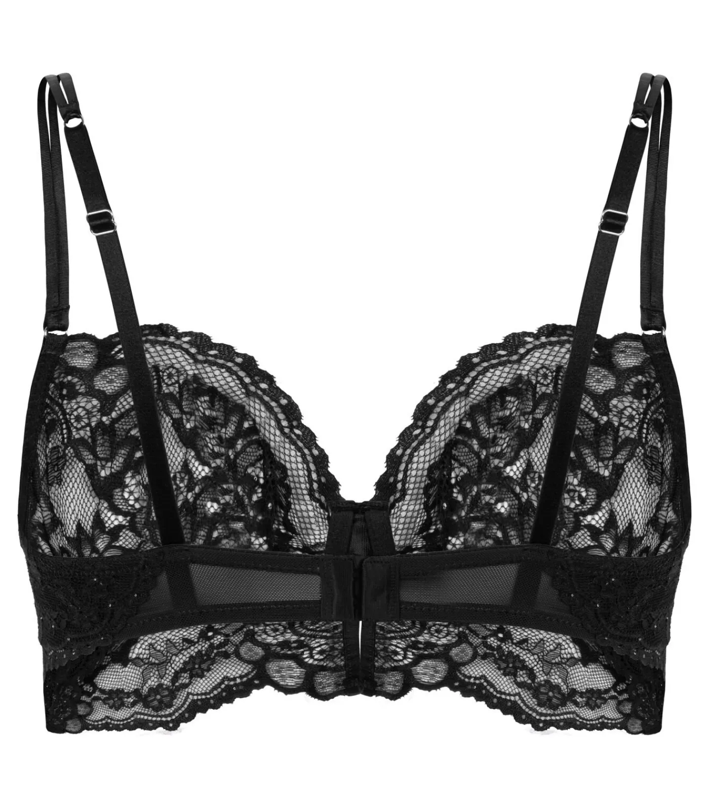Hunkemöller Niet-voorgevormde longline beugel bh Sabrina black Online