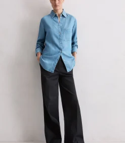 Marc O'Polo Normale spijkerblouse blue Sale