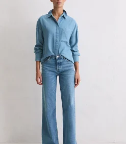 Marc O'Polo Normale spijkerblouse blue Outlet