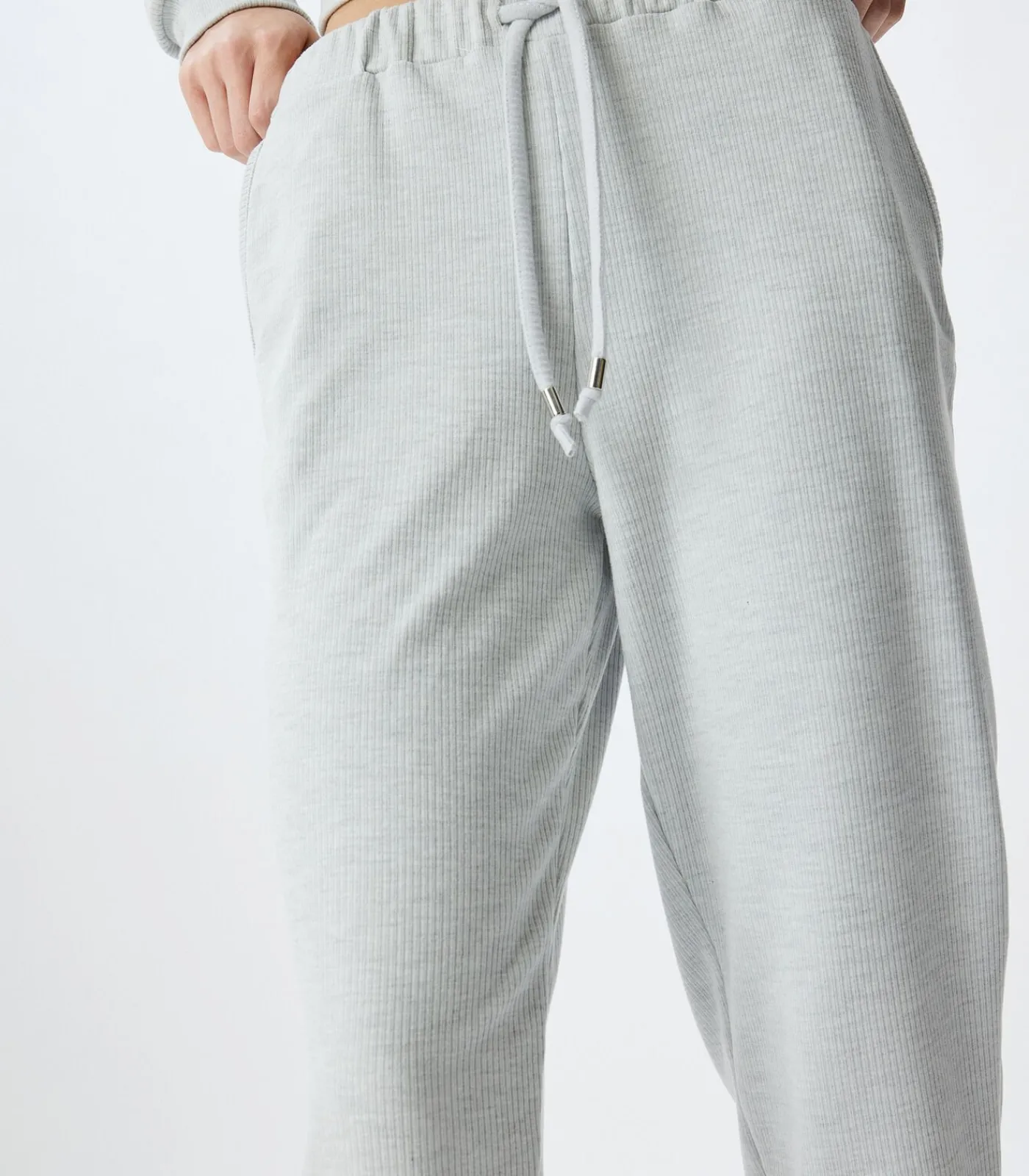 Koton Normale taille Elastisch mouw Pyjama'S Gebreide Onderkleding gray Clearance