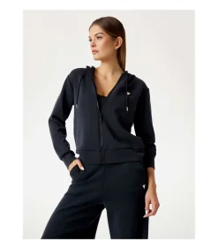 GUESS Olympe Full Zip Hoodie Sweatsh black