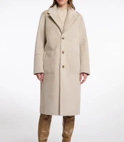 Rino&Pelle Omkeerbare lange jas Berken 44 ivory Sale