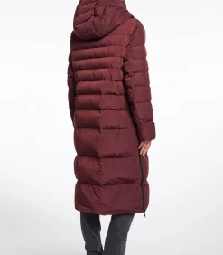 Rino&Pelle Omkeerbare lange jas met capuchon Chocoladeboon en oranje 34 bordeaux/orange Online
