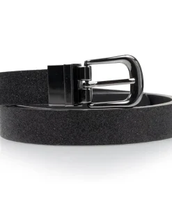 ISOTONER Omkeerbare pailletten riem voor dames black New