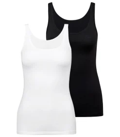 CALIDA Onderhemd Natural Comfort Set van 2 white/black Online