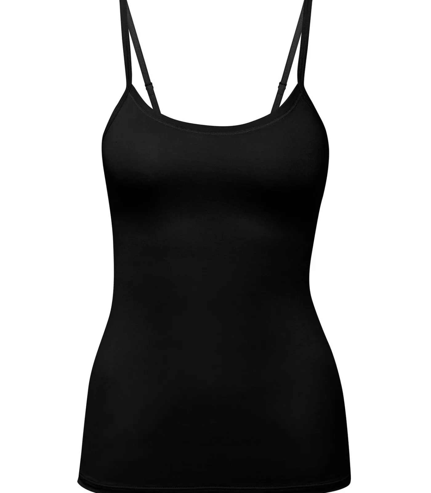 CALIDA Onderhemd Natural Comfort Spaghetti-Top Set van 2 white/black Best