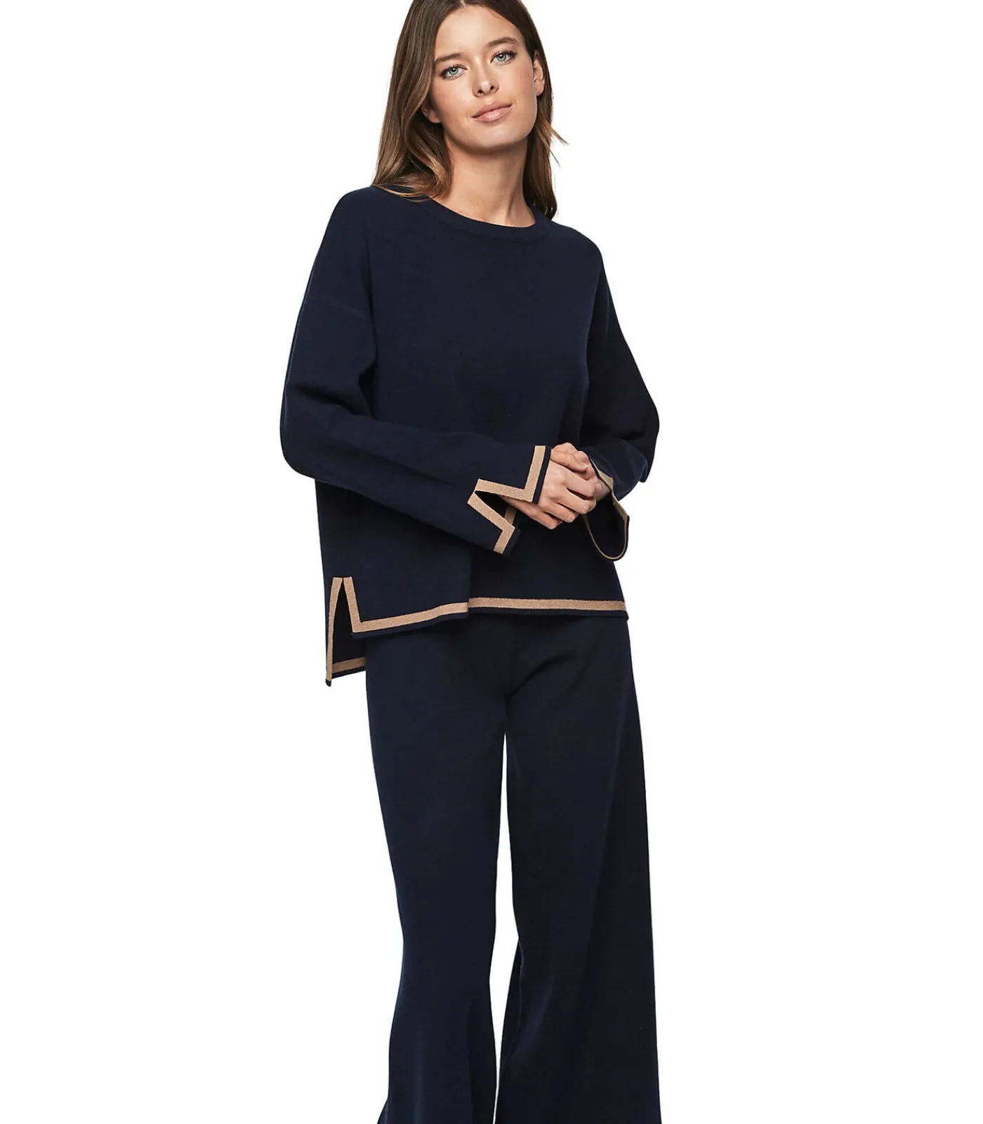 SELMARK Ontspannende pyjama broek top P113 WINTER WONDERLAND blue Discount