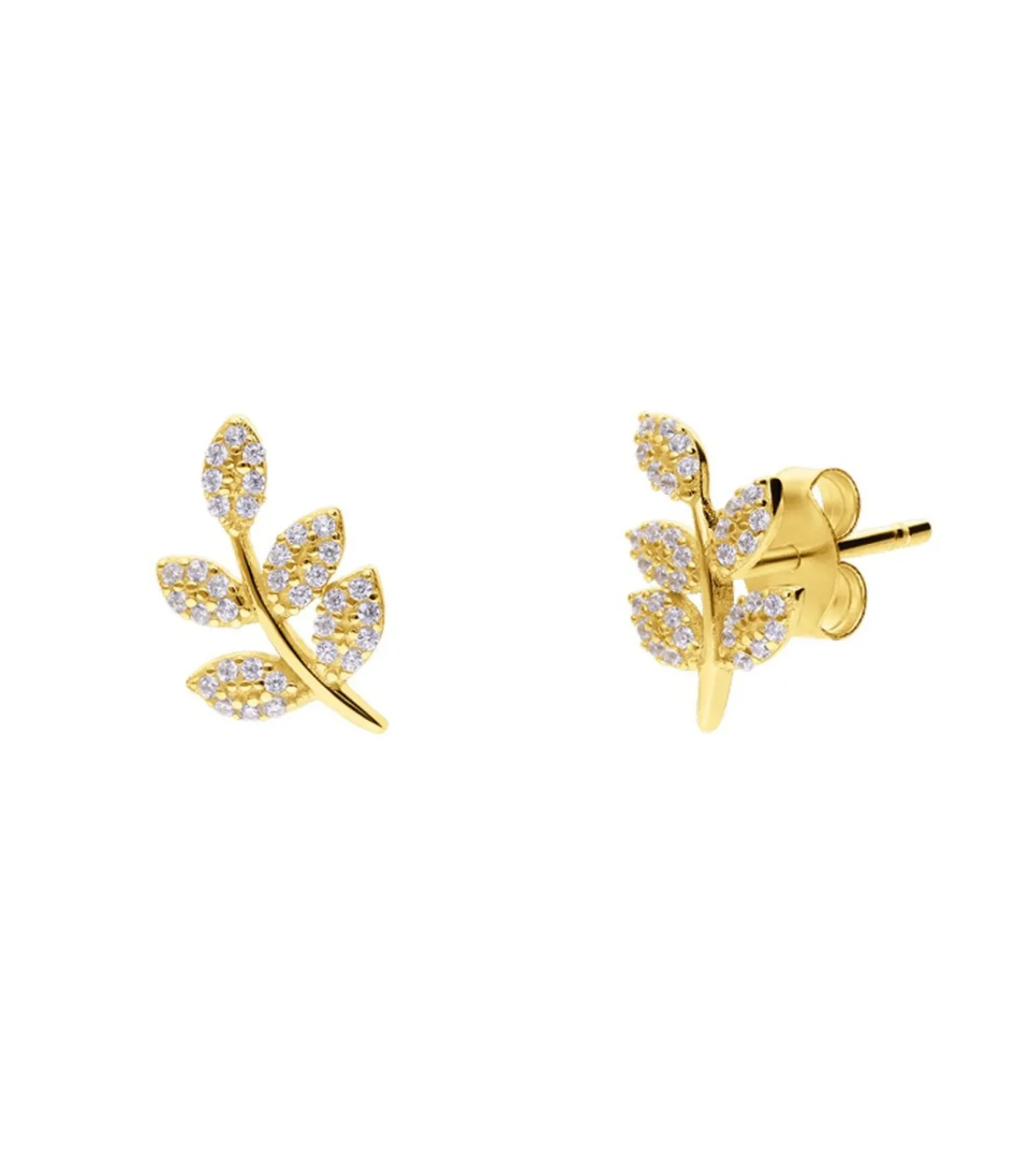 Lucardi Oorbellen 925 Zilver gold Discount