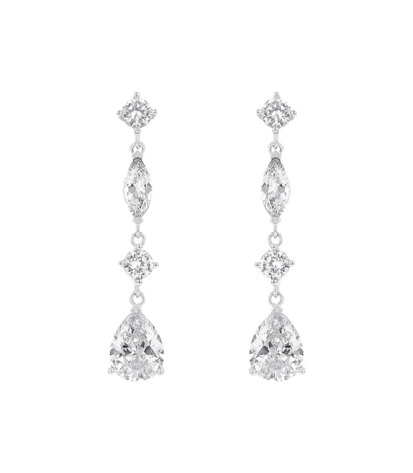 Amor Oorbellen für Damen, 925 Sterling Silber, Zirkonia synth. silver Outlet