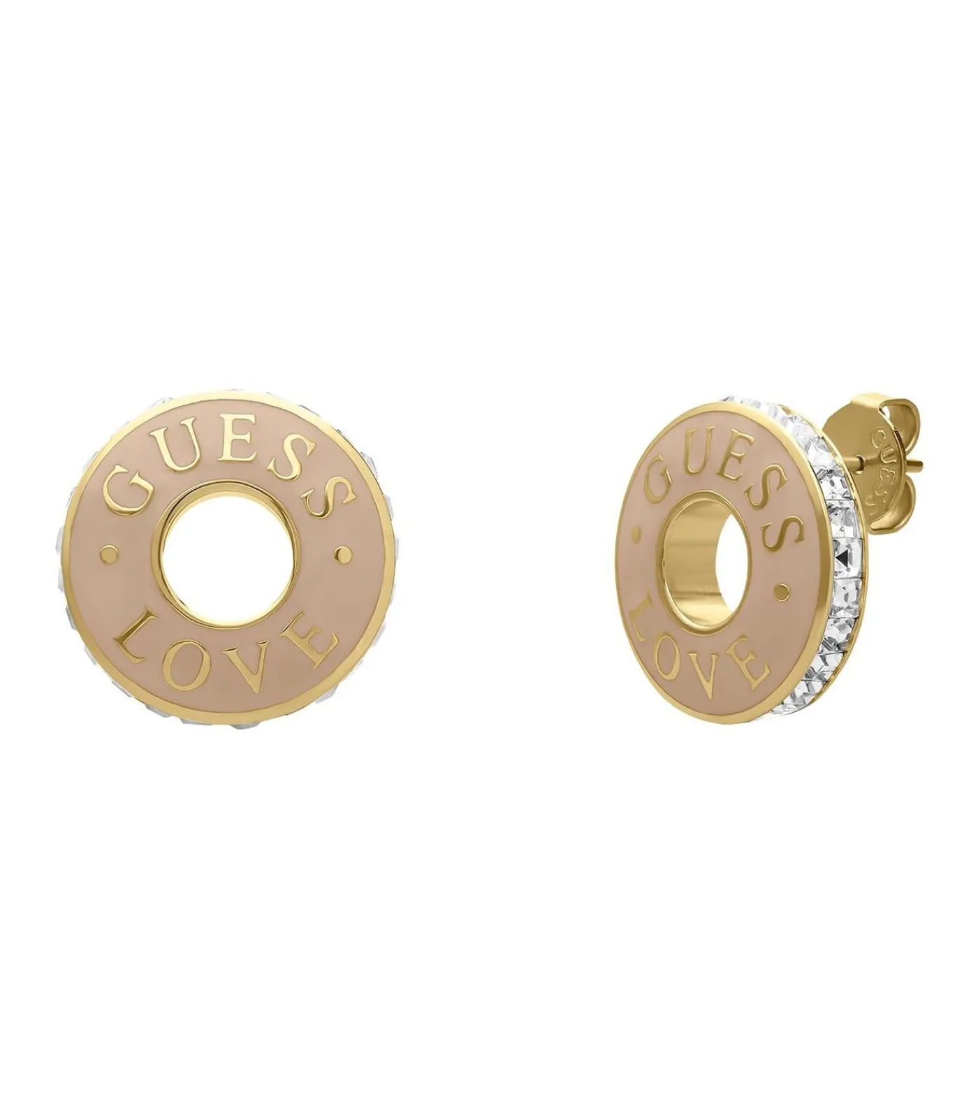 GUESS Oorbellen Staal - Goudkleurig oldPink Sale