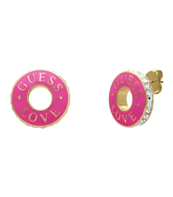 GUESS Oorbellen Staal - Goudkleurig pink Online