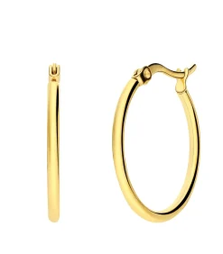 Lucardi Oorbellen Staal - Zilverkleurig gold Clearance