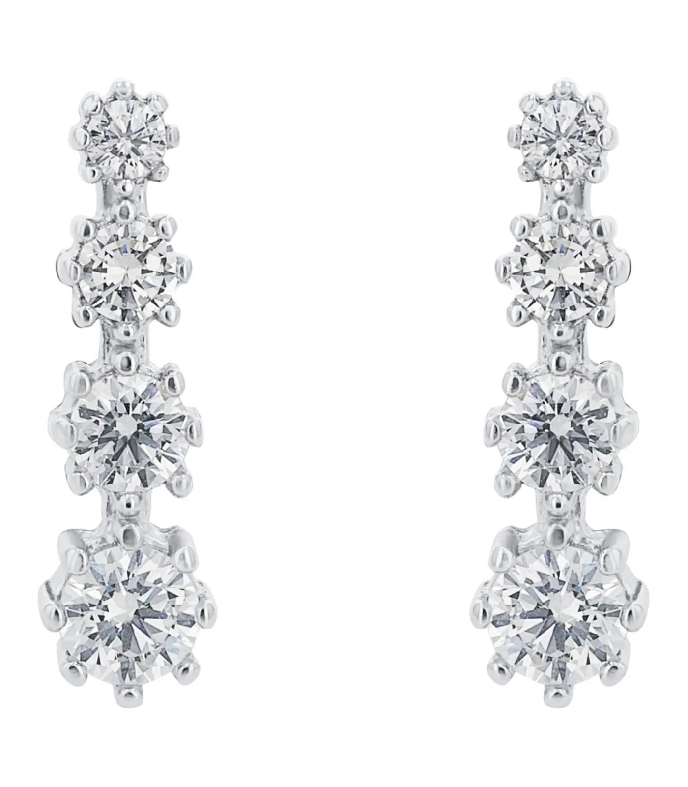 Amor Oorbellen voor dames, 925 Sterling zilver, zirkonia synth. silver Outlet