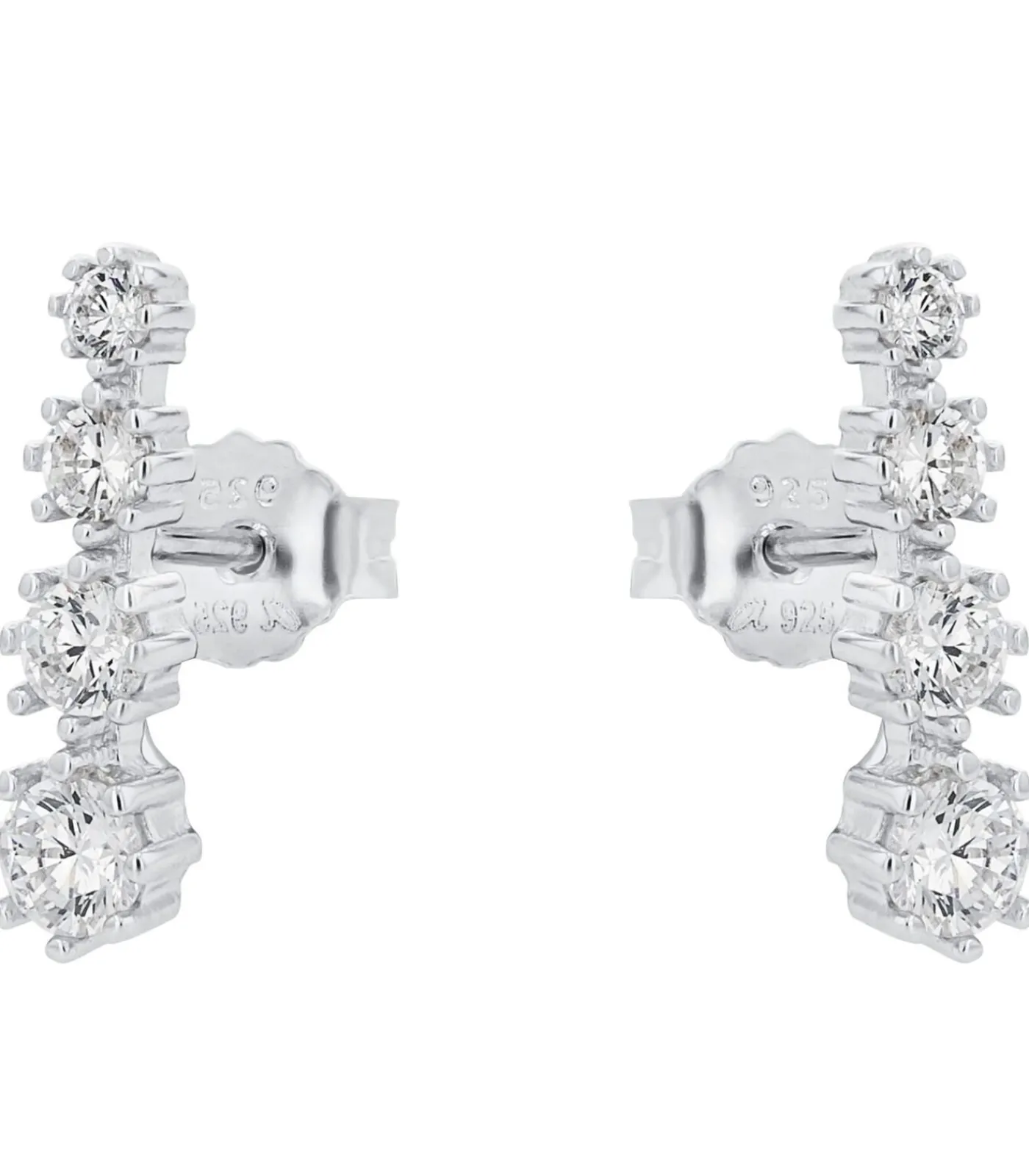 Amor Oorbellen voor dames, 925 Sterling zilver, zirkonia synth. silver Outlet