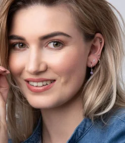 Lucardi Oorbellen Zilver - Goudkleurig silver Best