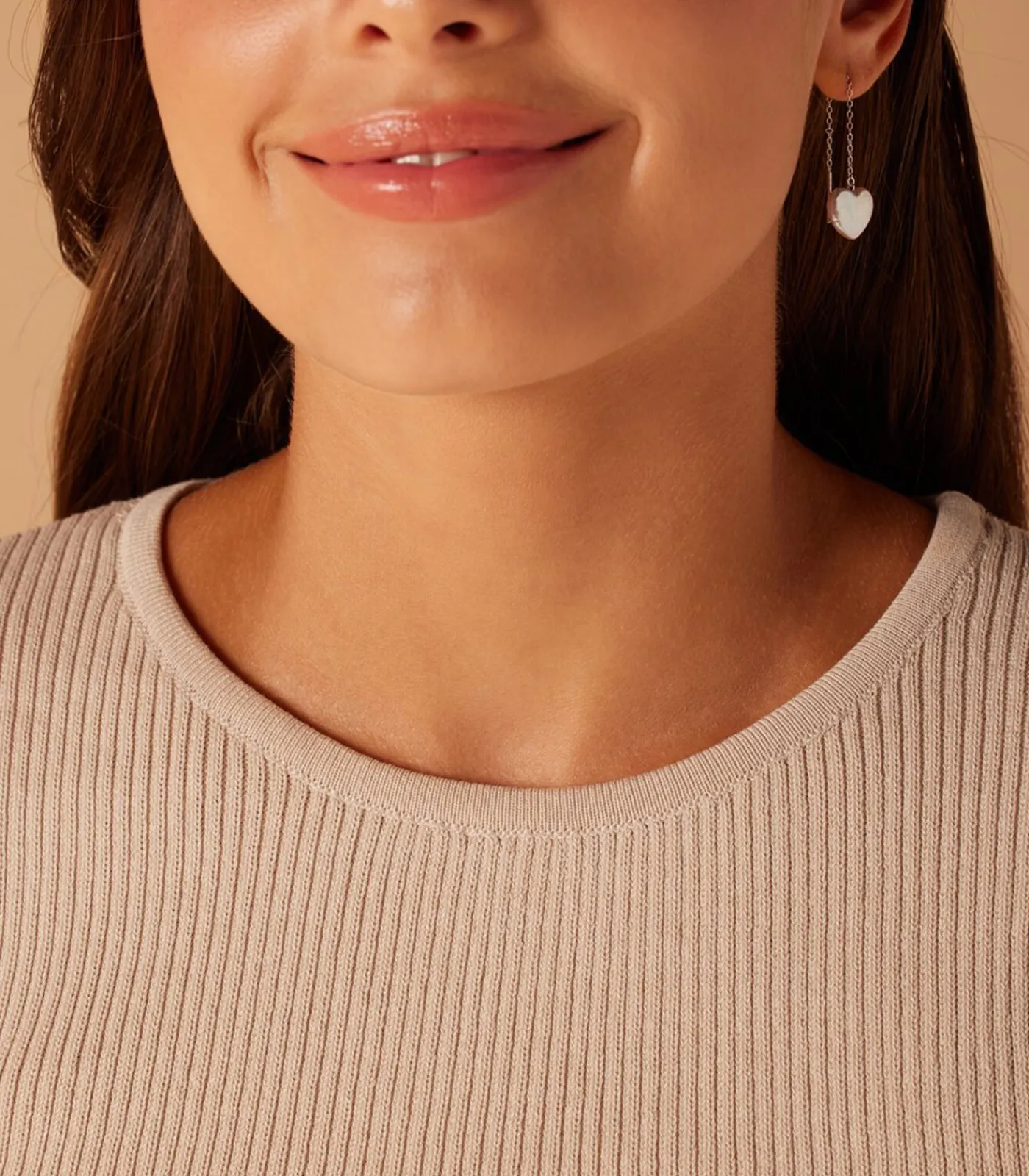 Lucardi Oorbellen Zilver - Hanger met hartjes silver New