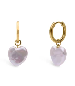 Lucardi Oorbellen Zilver - Hartjes gold Online
