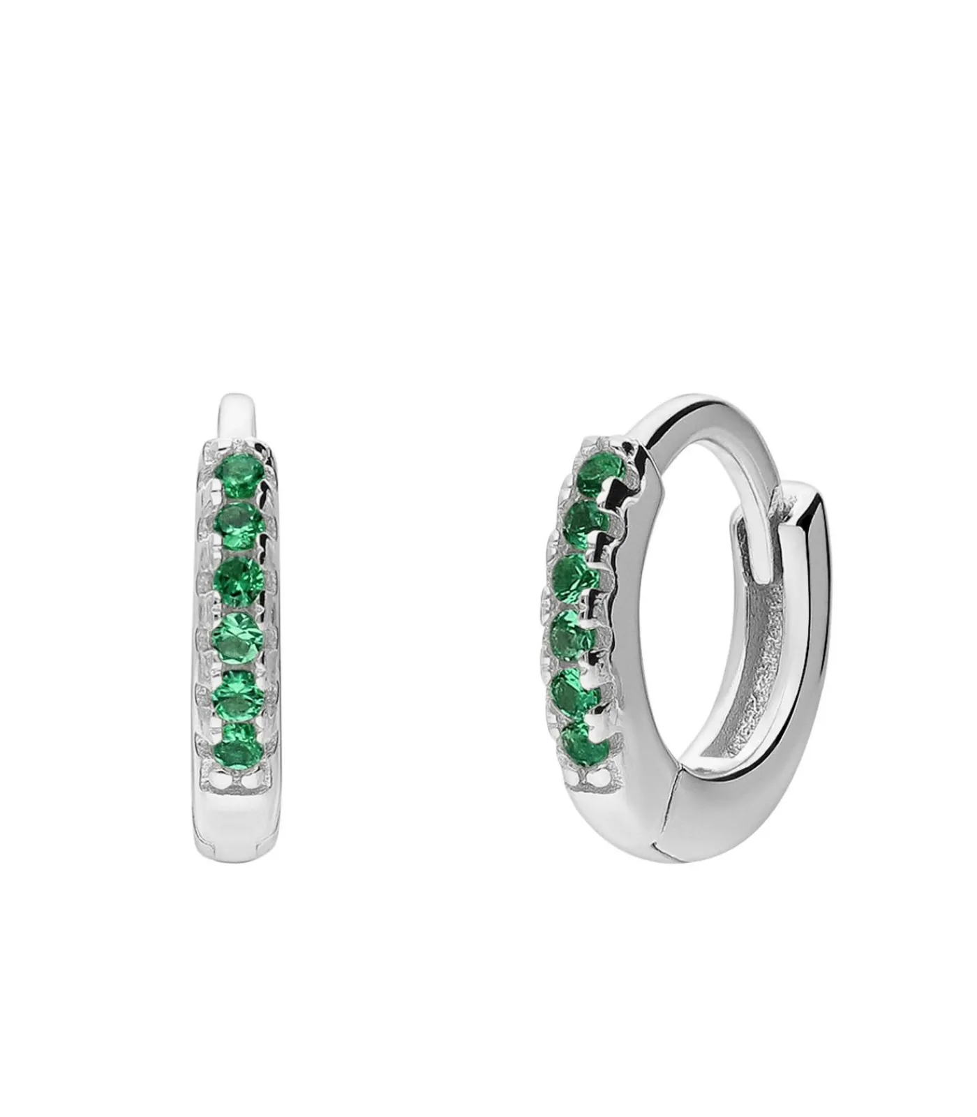 Lucardi Oorbellen Zilver - Zilverkleurig green Clearance