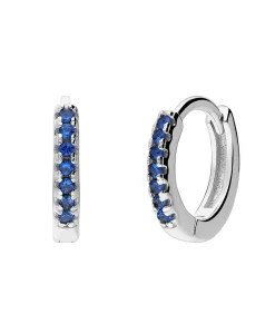 Lucardi Oorbellen Zilver - Zilverkleurig blue Sale