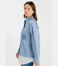 Le Temps des Cerises Overhemd MATIS blue Discount