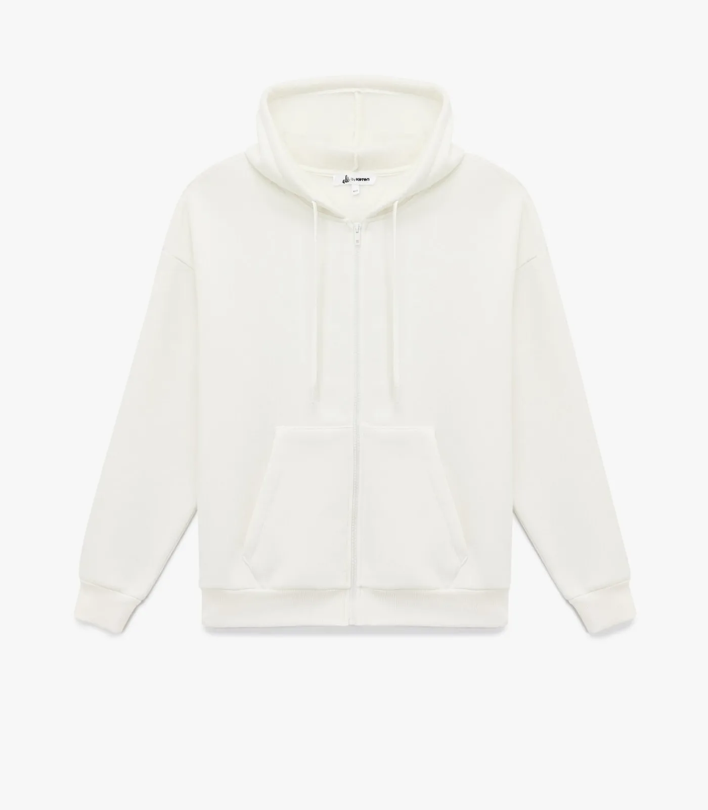 Koton Oversize Sweatshirt Met Kap en Zakdetail white Online