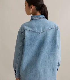 Marc O’Polo DENIM Oversized denim overhemd lightBlue New