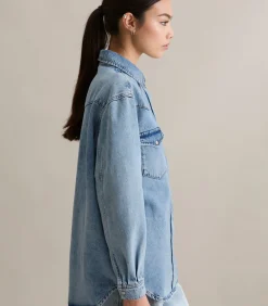 Marc O’Polo DENIM Oversized denim overhemd lightBlue New