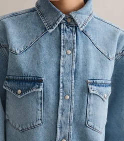 Marc O’Polo DENIM Oversized denim overhemd lightBlue New