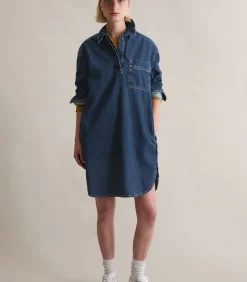 Marc O’Polo DENIM Oversized denim polojurk blue Discount