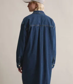 Marc O’Polo DENIM Oversized denim polojurk blue Discount