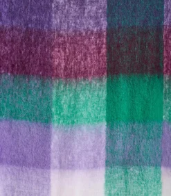 La Fée Maraboutée Paarse geruite sjaal violet