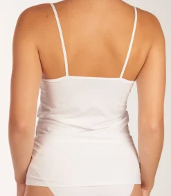 SCHIESSER 2-Pack dames spaghetti hemdjes - Organic 95/5 - Basics - Dames singlets met spaghetti bandjes - Biologisch katoen white