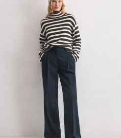 Marc O'Polo Pantalon wijde pijp blue Outlet