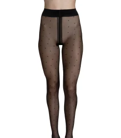 LISCA Panty 20 DEN met stippen Fashion Dots zwart black Best