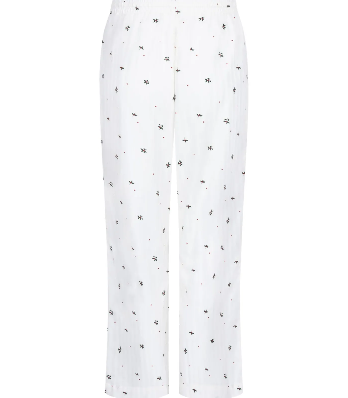 Hunkemöller Petite Pyjamabroek met maretakprint white