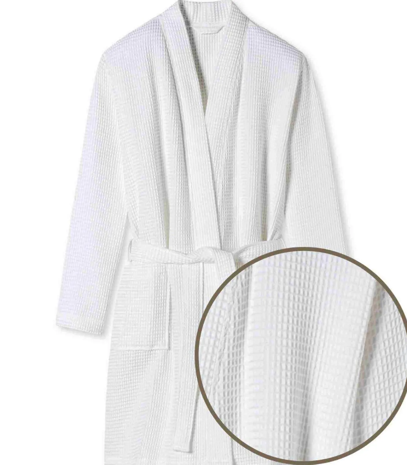 SCHIESSER Piqué - Organic Cotton - badjas white New